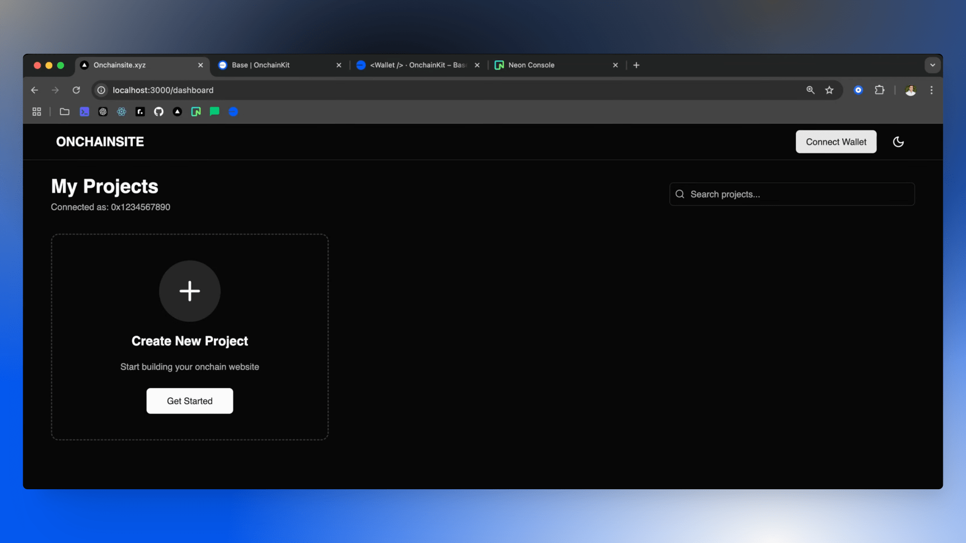 Dashboard Before Integration
